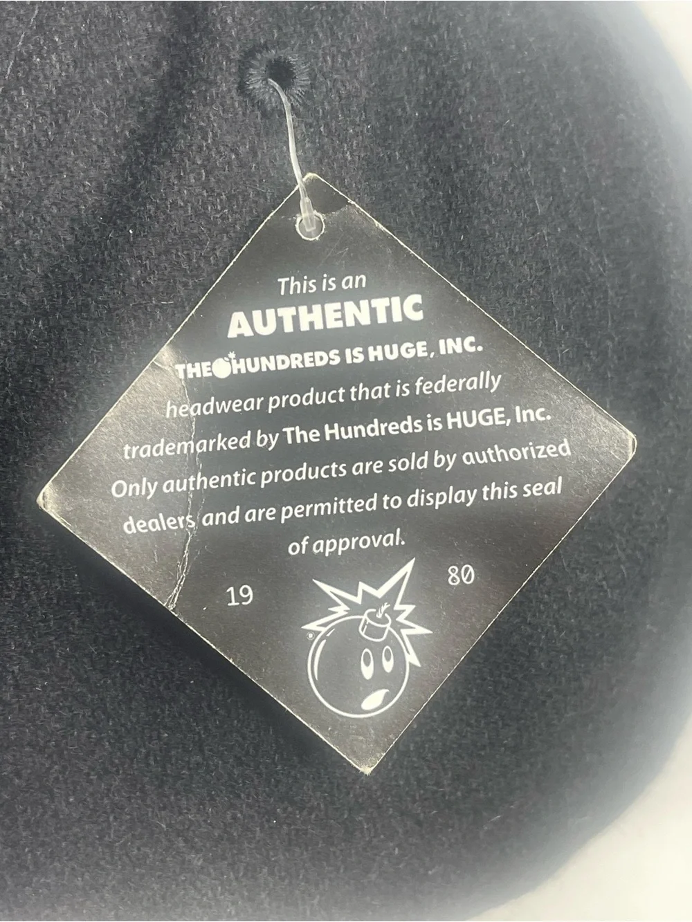 VTG Y2K THE HUNDREDS Los Angeles LA Hat StrapBack Wool Blend Black Baseball Cap